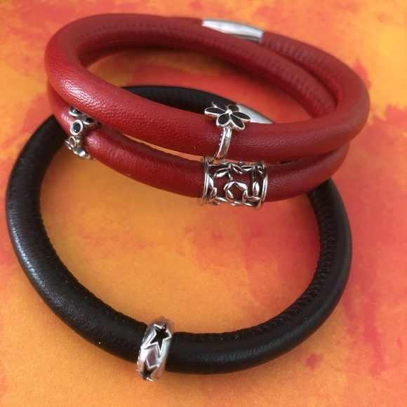 Endless Jewelry red dbl wrap and black single - Picture 2 of 5